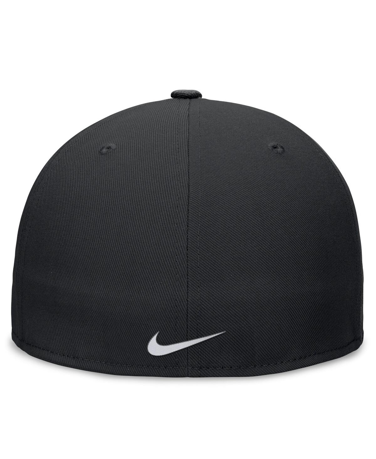 Nike Men's Black Chicago White Sox Evergreen Performance Fitted Hat In Black