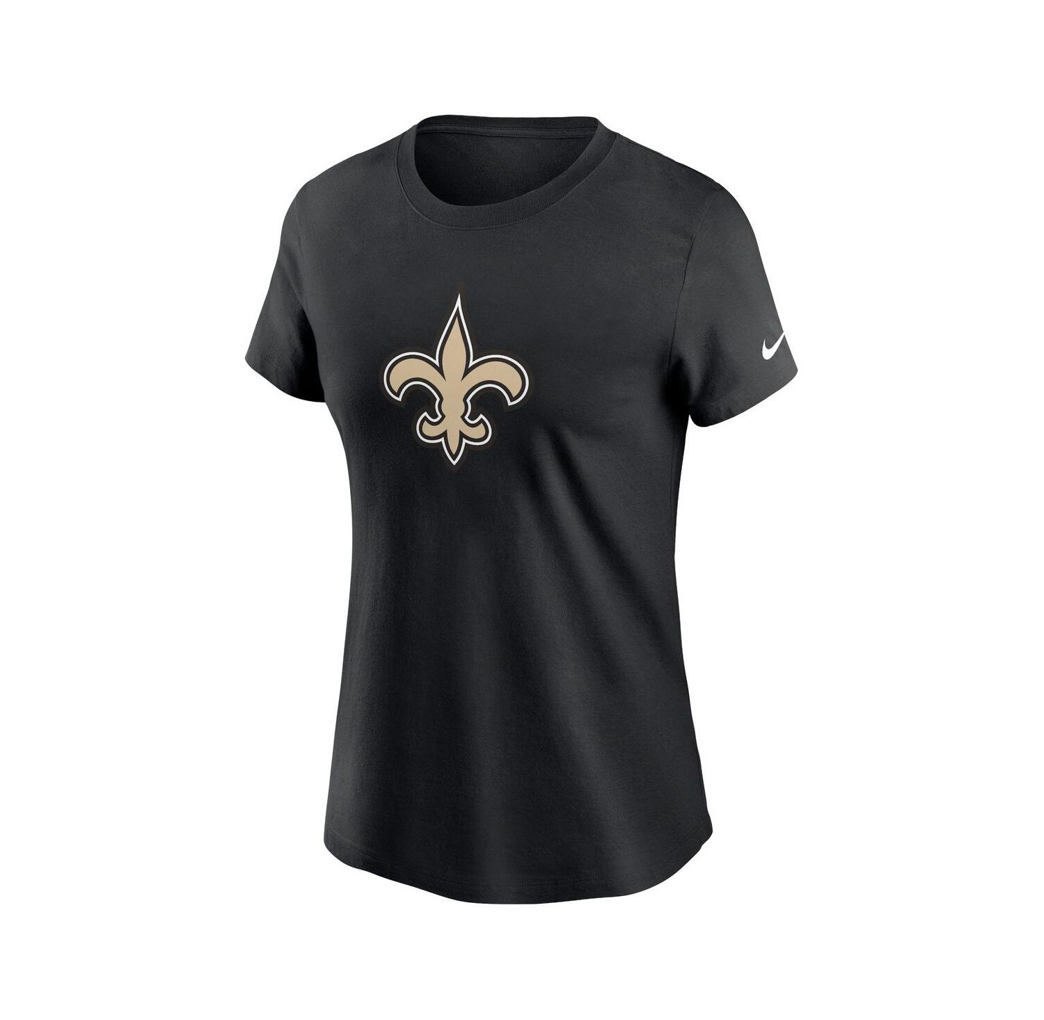 Women's Black New Orleans Saints Primary Logo T-Shirt