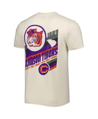 Men's Cream Clemson Tigers Vault Vintage Comfort Color T-Shirt