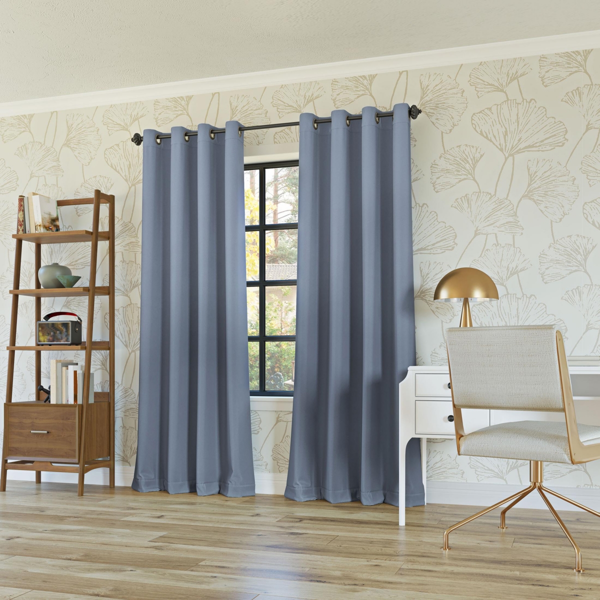 Sun Zero Oslo Grommet Theater Grade Extreme Blackout Grommet Curtain Panel, 108