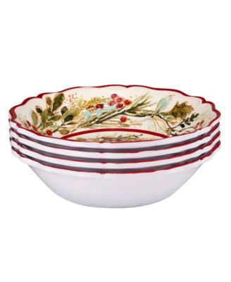Christmas Gatherings All Purpose Bowls, Set of 4