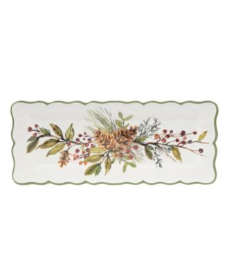 Winters Forest 2-Pc. Melamine Appetizer Set