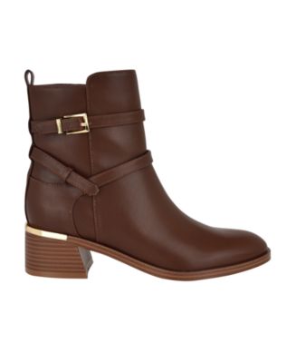 Women's Jasen Block Heel Almond Toe Dress Booties