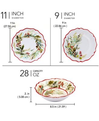 Christmas Gatherings 12 Pc. Dinnerware Set, Service for 4