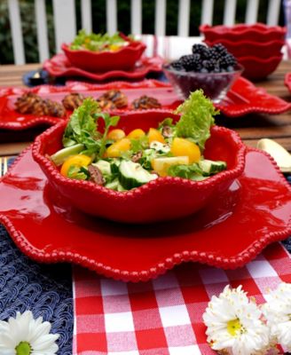 Perlette Red All Purpose Bowls, Set of 4