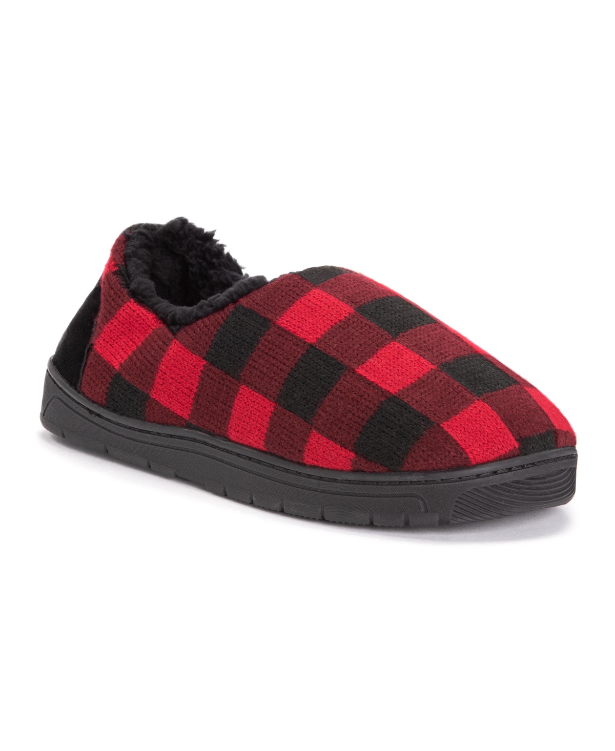 Men's John Slippers, Red/Black, L (12-13) - Red/black