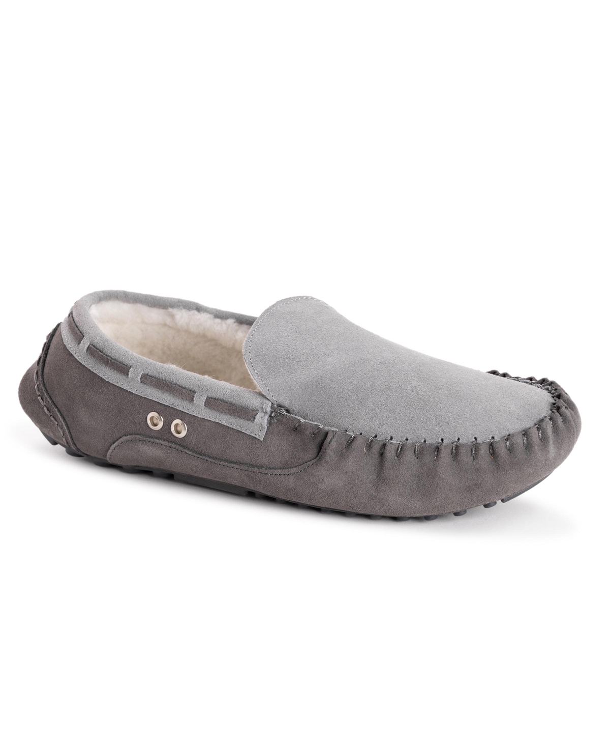Men's Everett Moccasin Slippers, Ebony, 11 - Ebony