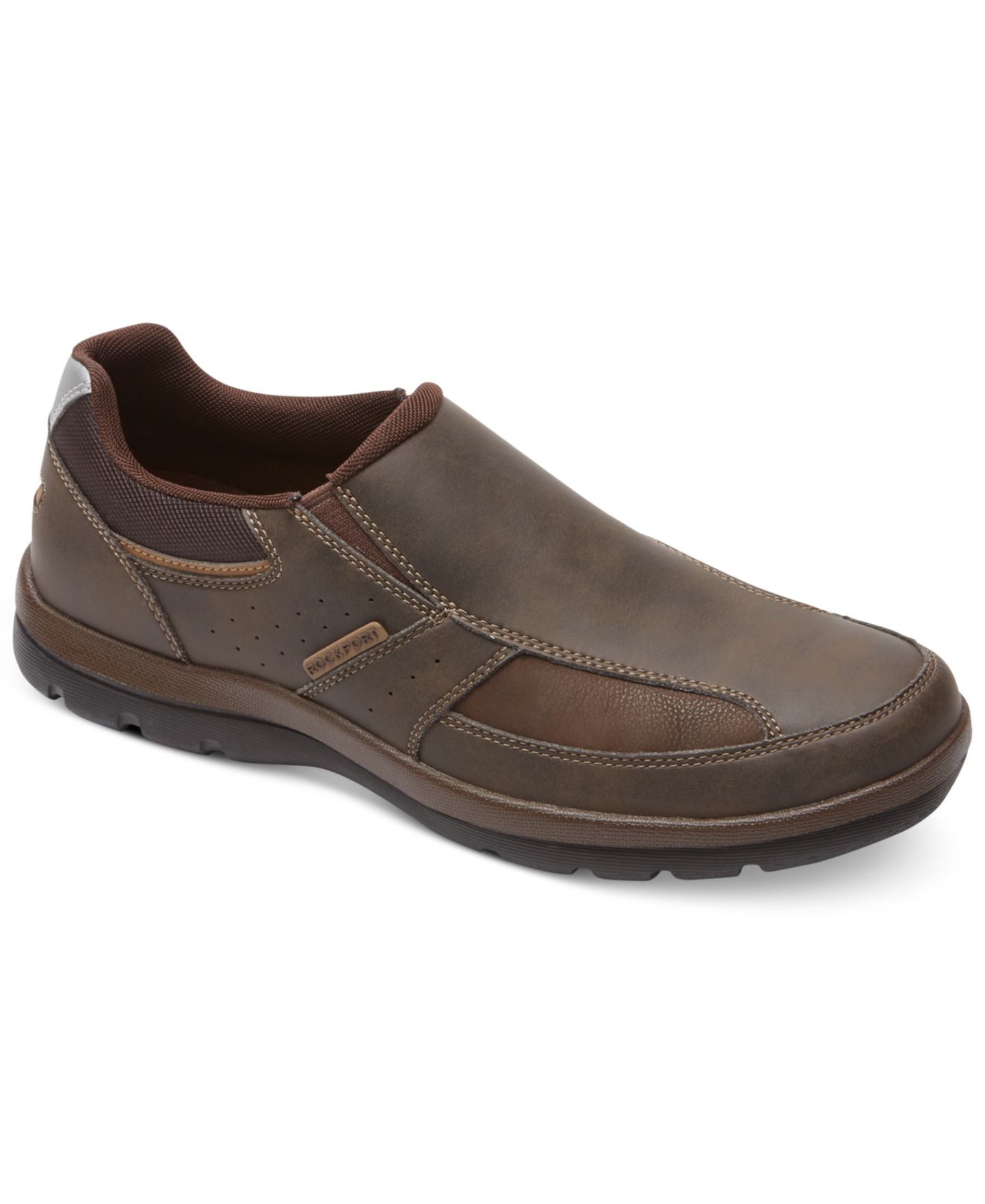 Мужские кроссовки Rockport Get Your Kicks Slip On, цвет: Коричневый — фото 1