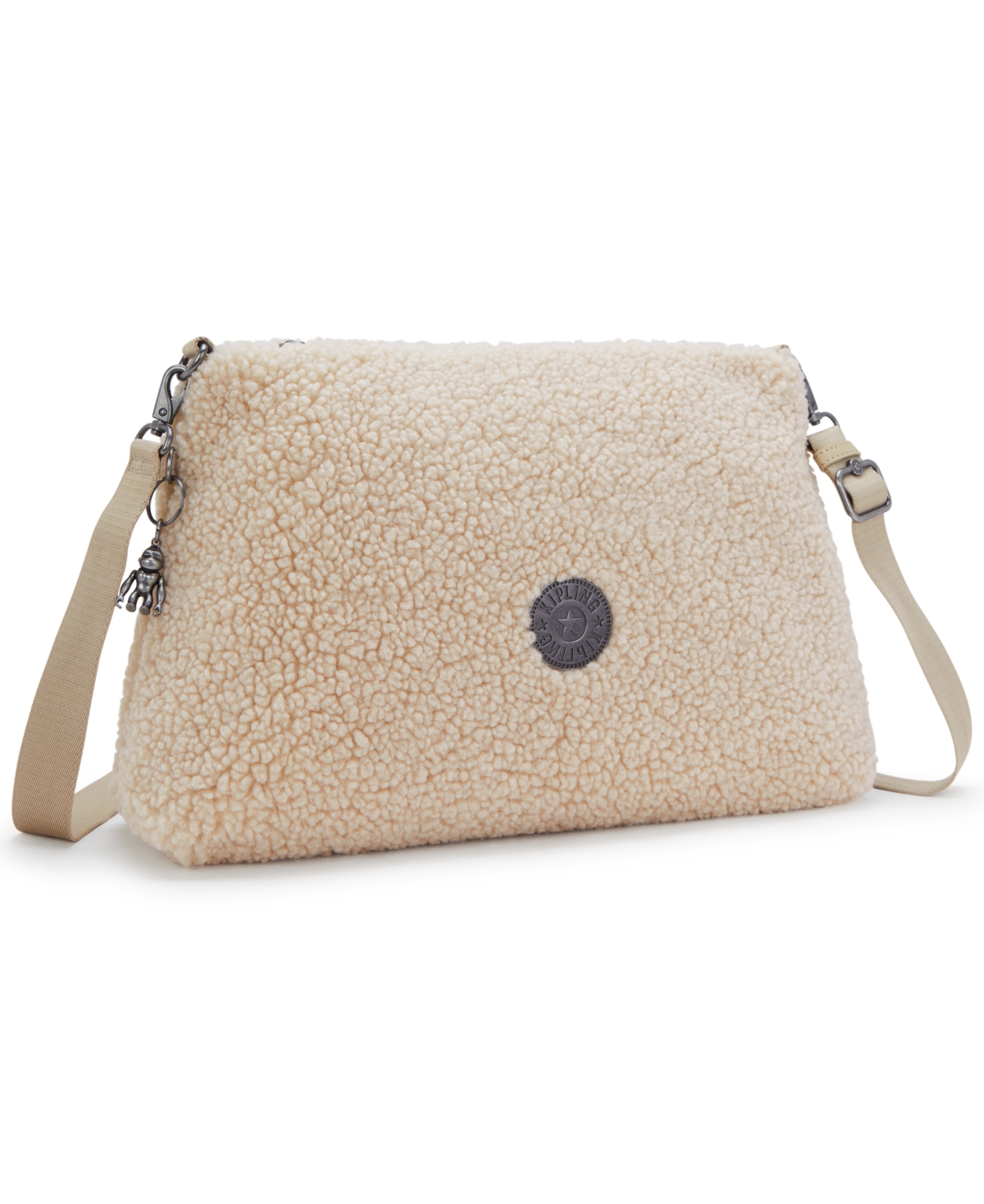 Kipling Pollie Shoulder Bag In Natural Fuzz
