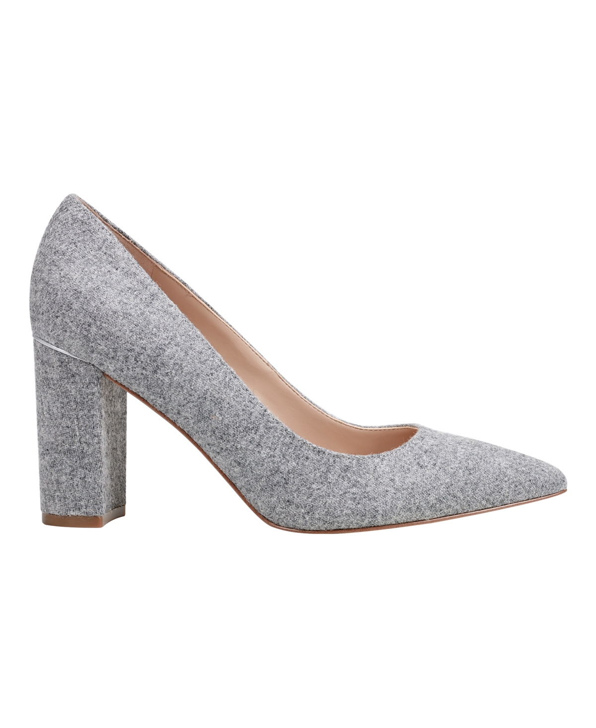 Marc Fisher Women's Viviene Slip-on Block Heel Dress Pumps In Light Grey