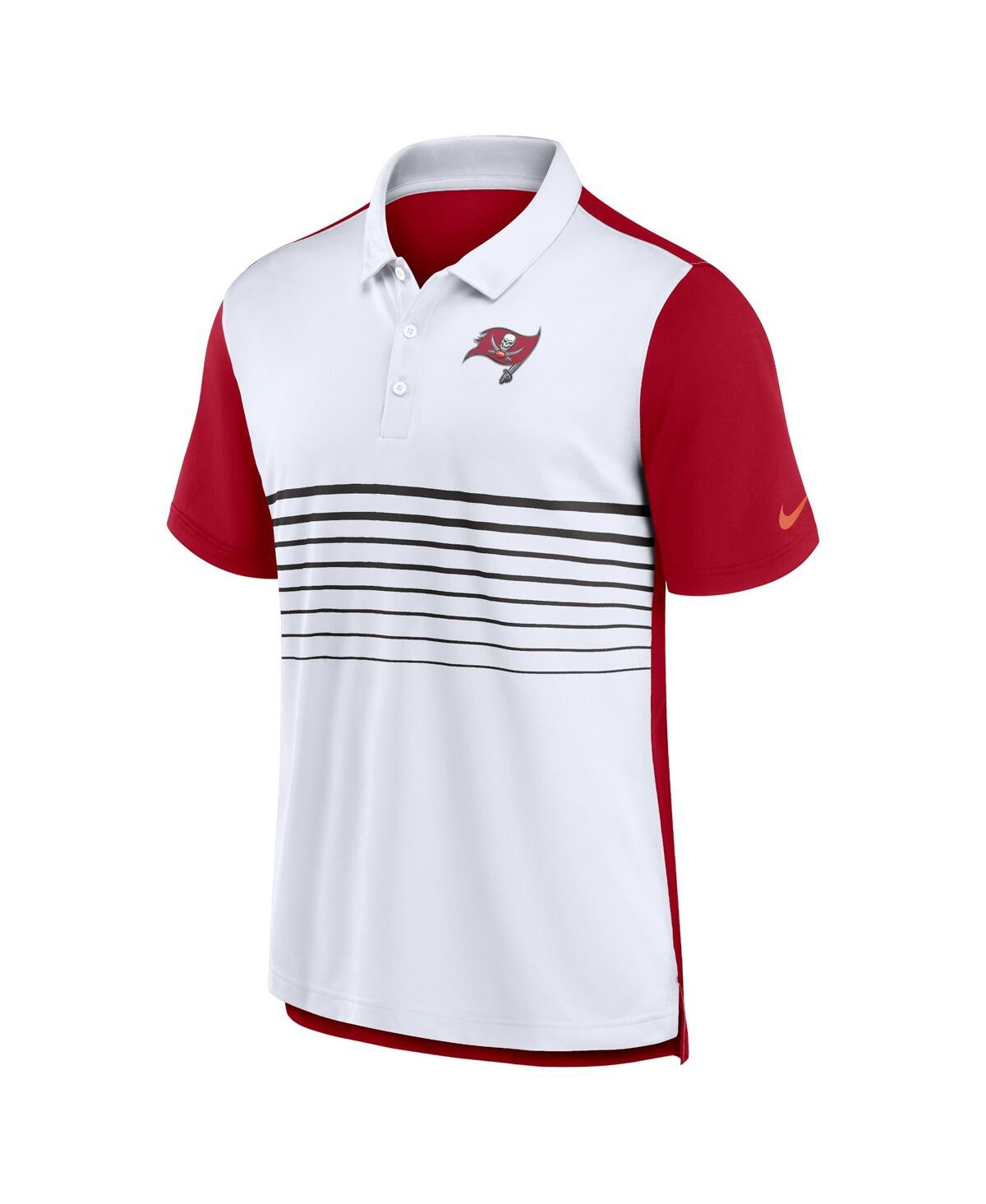 Nike Men'sWhite Tampa Bay Buccaneers Fashion Performance Polo - Red