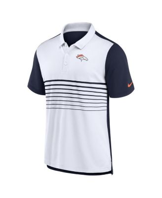 Men's Navy/White Denver Broncos Fashion Performance Polo