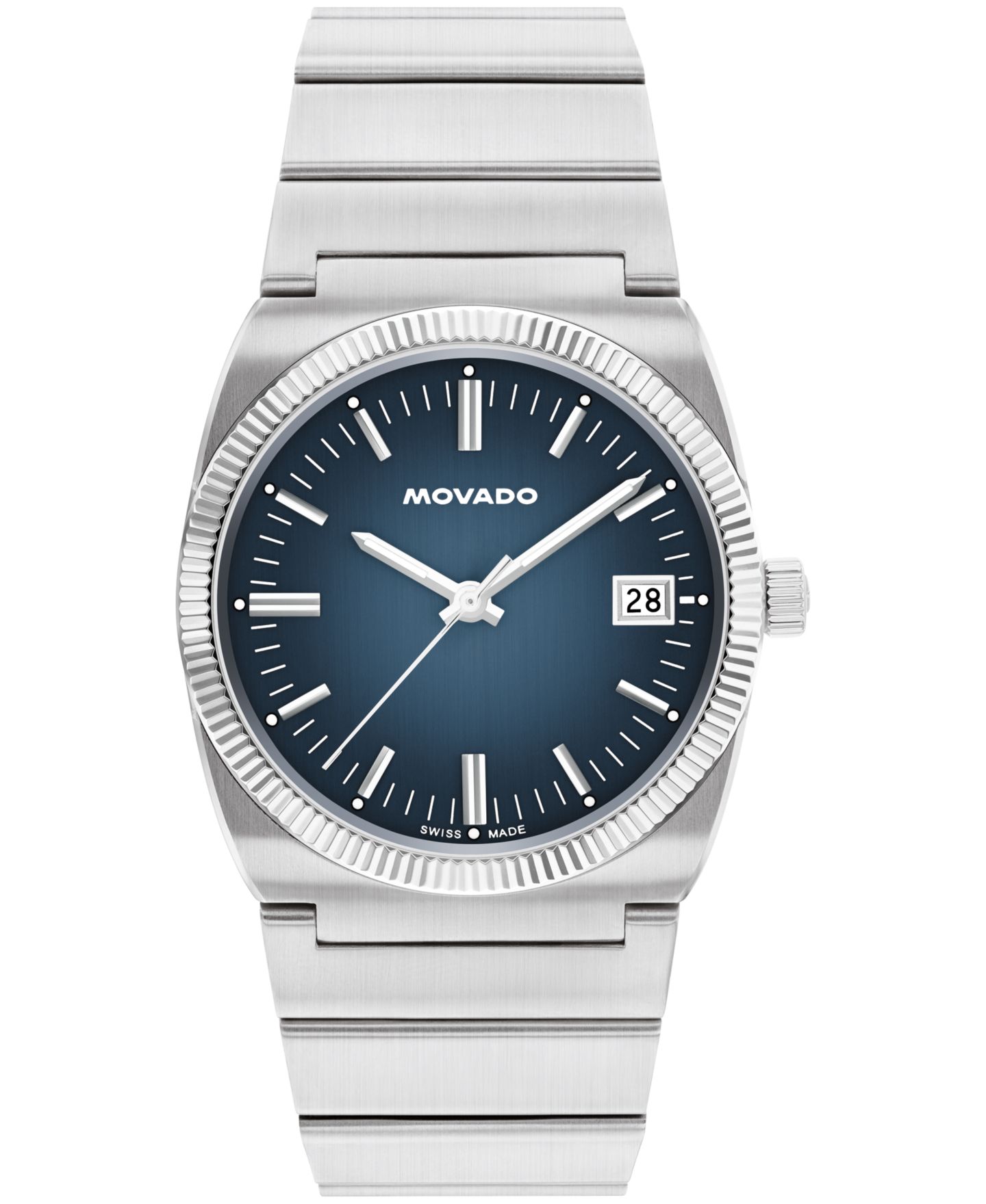 Мужские часы Movado Ondoplan Swiss Quartz Stainless Steel Watch 36mm — фото 1