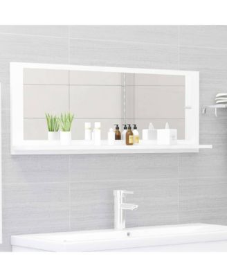 Mirror White Engineered wood, acrylic 39.4 in x 14.6 in x 4.1 in