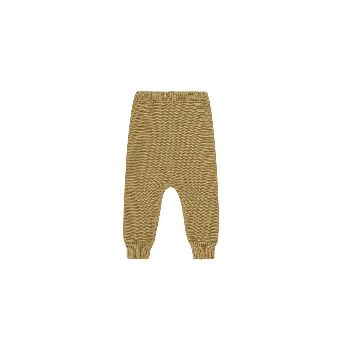 Vild House of Little Baby Organic Knit Trousers - Beige - orange plant dye