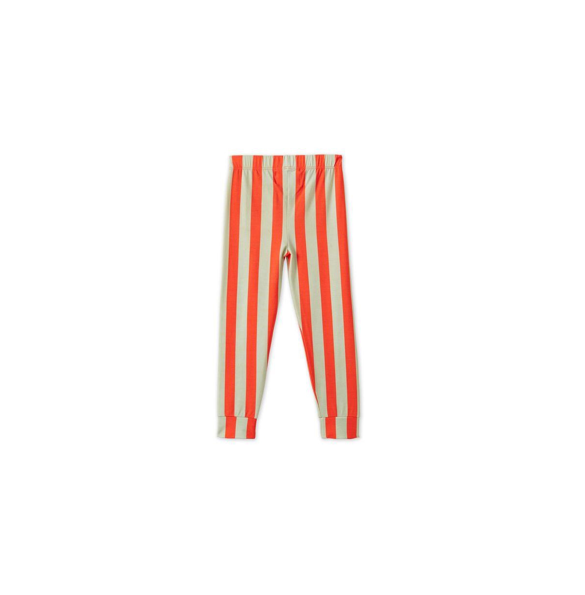 Vild House of Little Baby Striped Tencel Leggings -green stripe