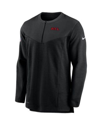 Men's Black Atlanta Falcons Sideline Half-Zip UV Performance Jacket