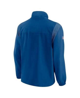 Men's Royal Indianapolis Colts Sideline Woven Logo Full-Zip Jacket