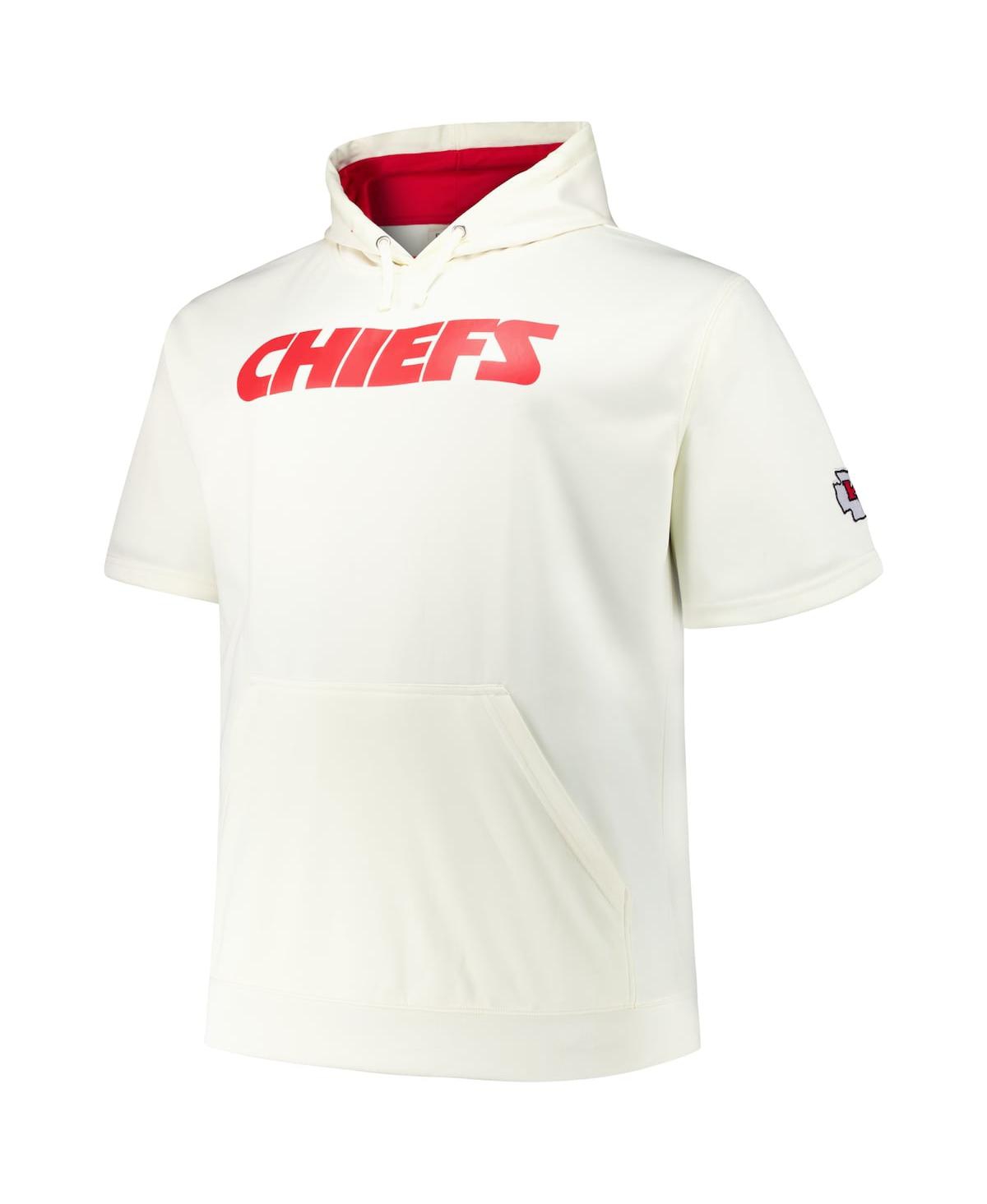 Fanatics Men's Patrick MahomesKansas City Chiefs Big Tall Short Sleeve Hoodie T-Shirt - Cream