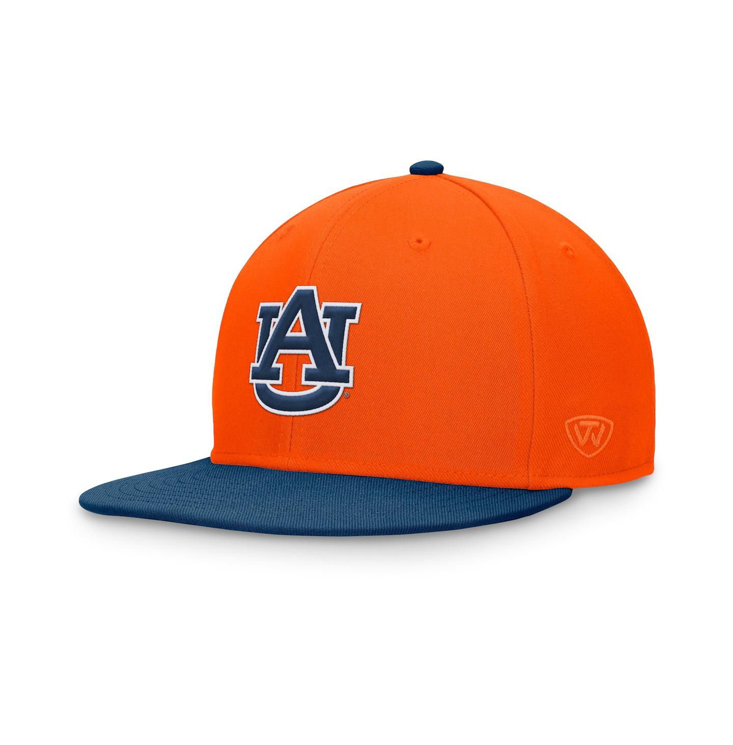 Мужская кепка Top of the World Orange/Navy Auburn Tigers Rally Two-Tone Fitted Hat — фото 1