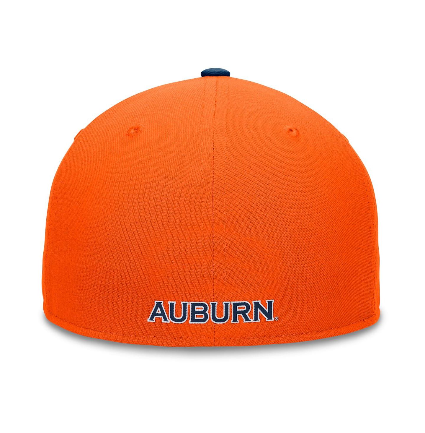 Мужская кепка Top of the World Orange/Navy Auburn Tigers Rally Two-Tone Fitted Hat — фото 4