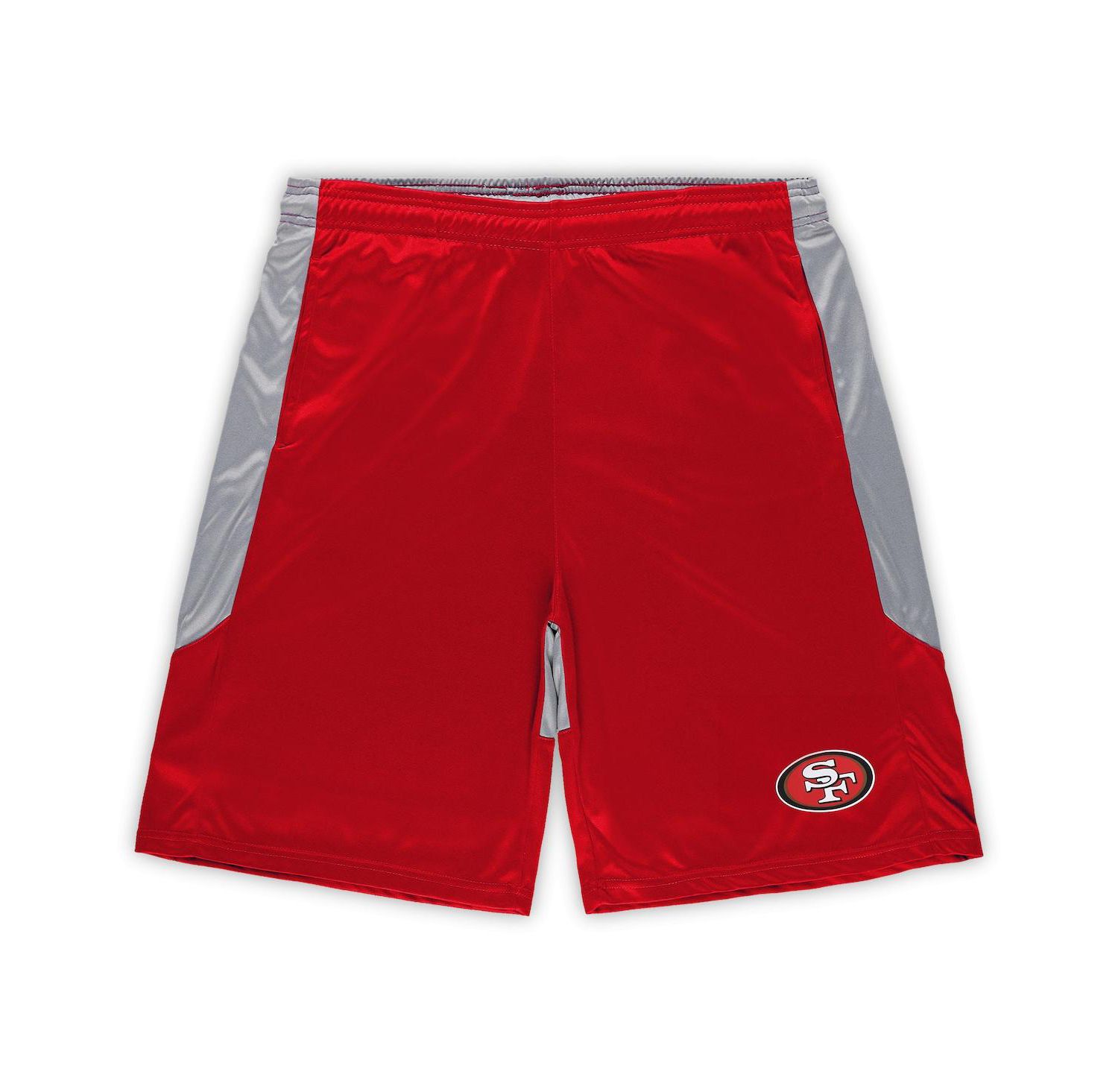 Men's Scarlet/Silver San Francisco 49ers Big & Tall Team Logo Shorts