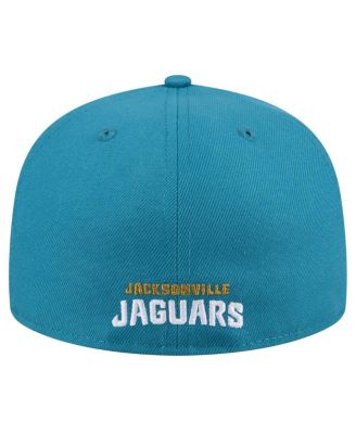 Men's Teal Jacksonville Jaguars Throwback Logo Omaha 59FIFTY Fitted Hat