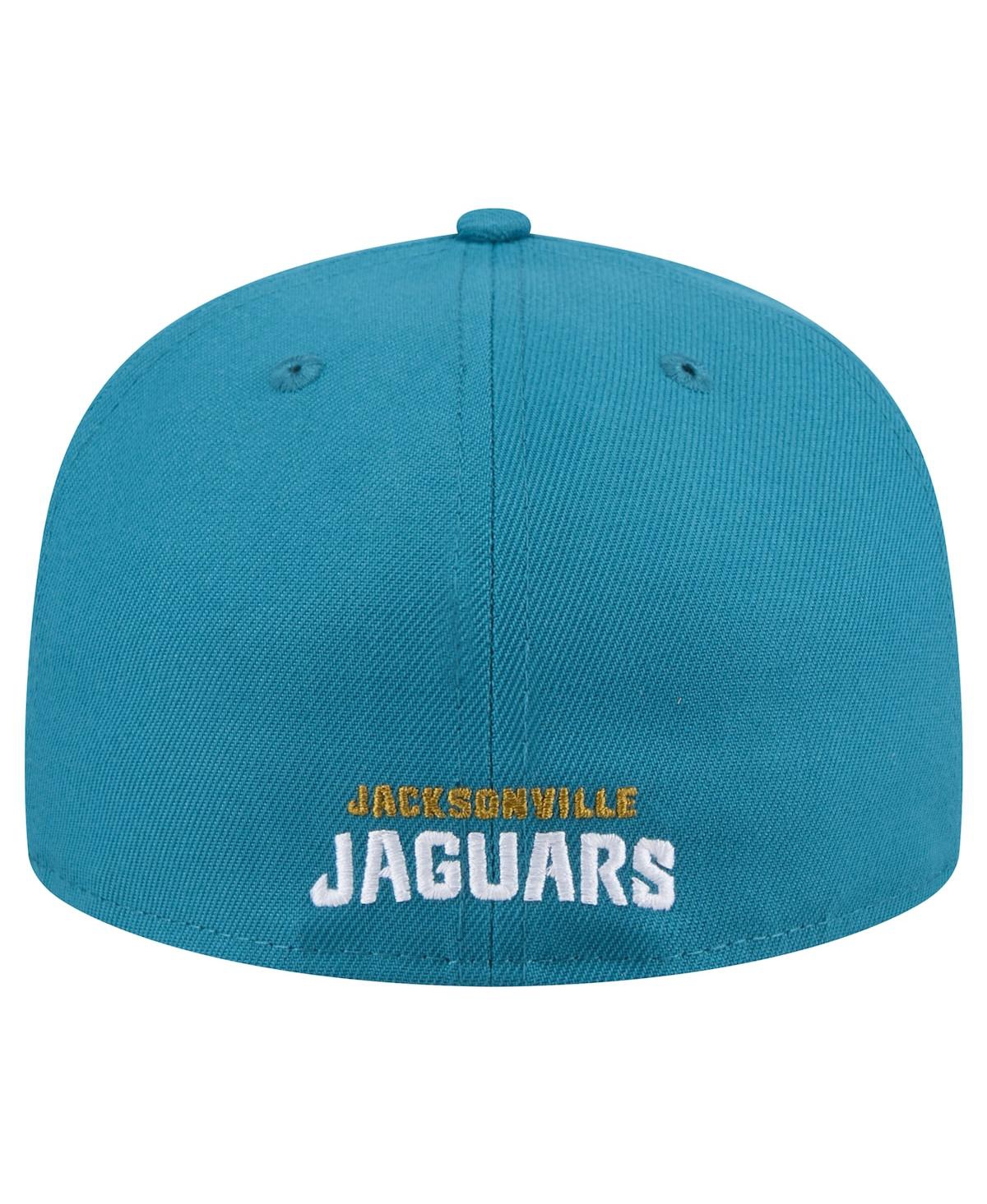 New Era Men'sJacksonville Jaguars Throwback Logo Omaha 59FIFTY Fitted Hat - Teal