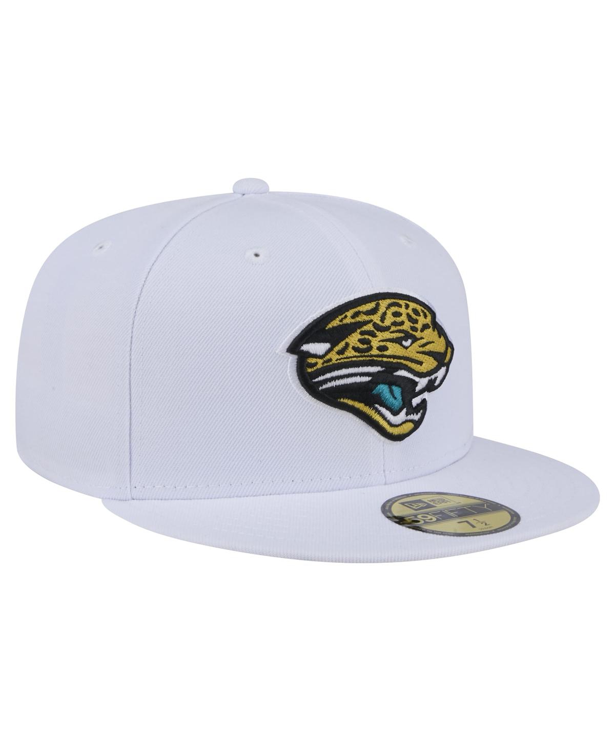 New Era Men'sJacksonville Jaguars Throwback Logo Omaha 59FIFTY Fitted Hat - White