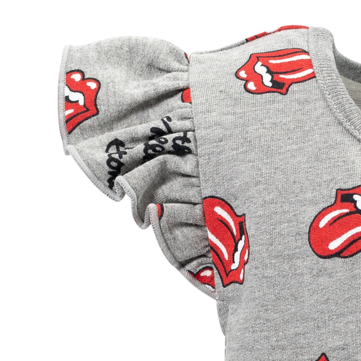 Rolling Stones Girls French Terry Sleeveless Romper Toddler to Big Kid