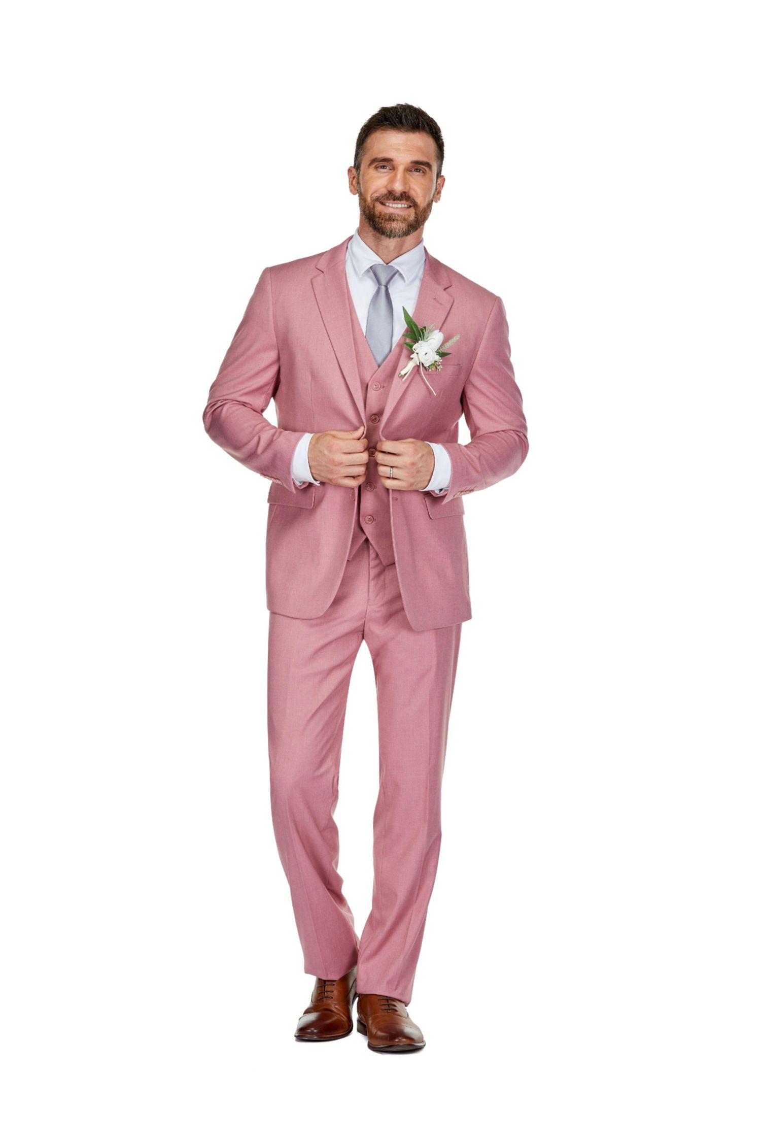 Men's 3-Piece Classic Fit Performance Stretch Suit