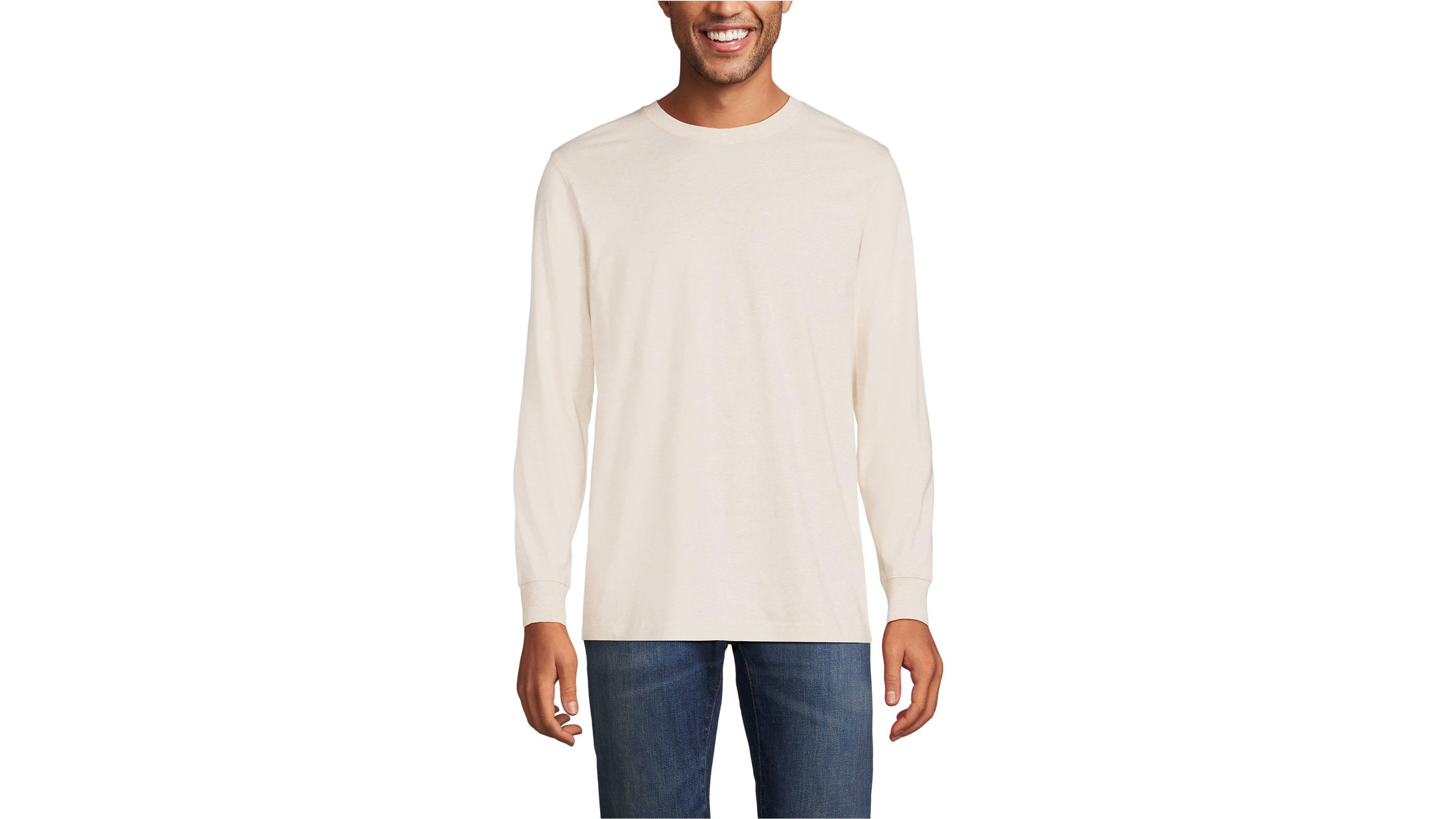 Lands' End Men's Tall Super-t Long Sleeve T-Shirt