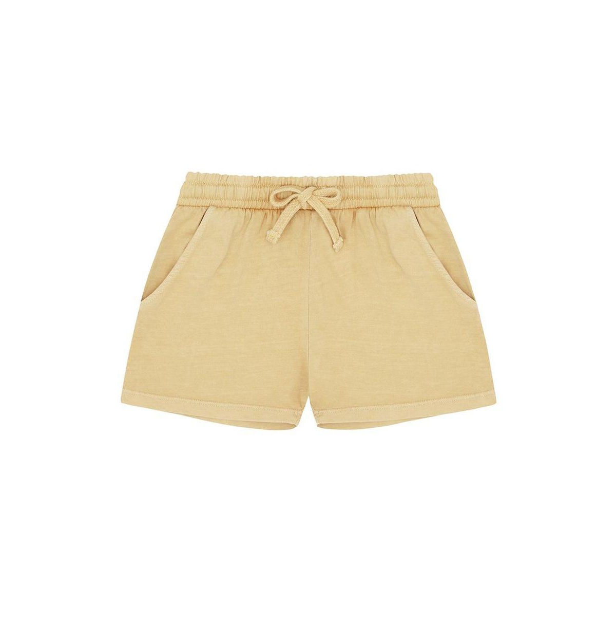 Vild House of Little Baby Organic Cotton Shorts - Sandstone - natural mineral dye