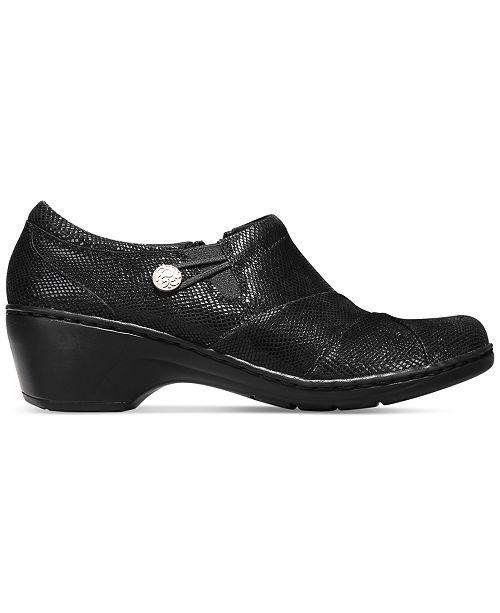 Clarks Women's Channing Ann Flats Black Size 9 W