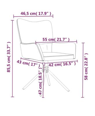 Swivel Dining Chairs 2 pcs Light Gray Velvet