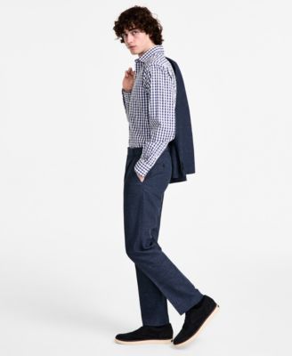 Men's Modern-Fit Linen Suit Separate Pants