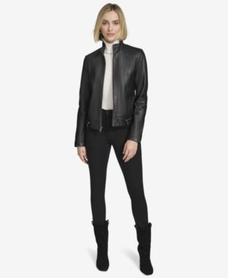 Women's Rowan Leather Racer Jacket