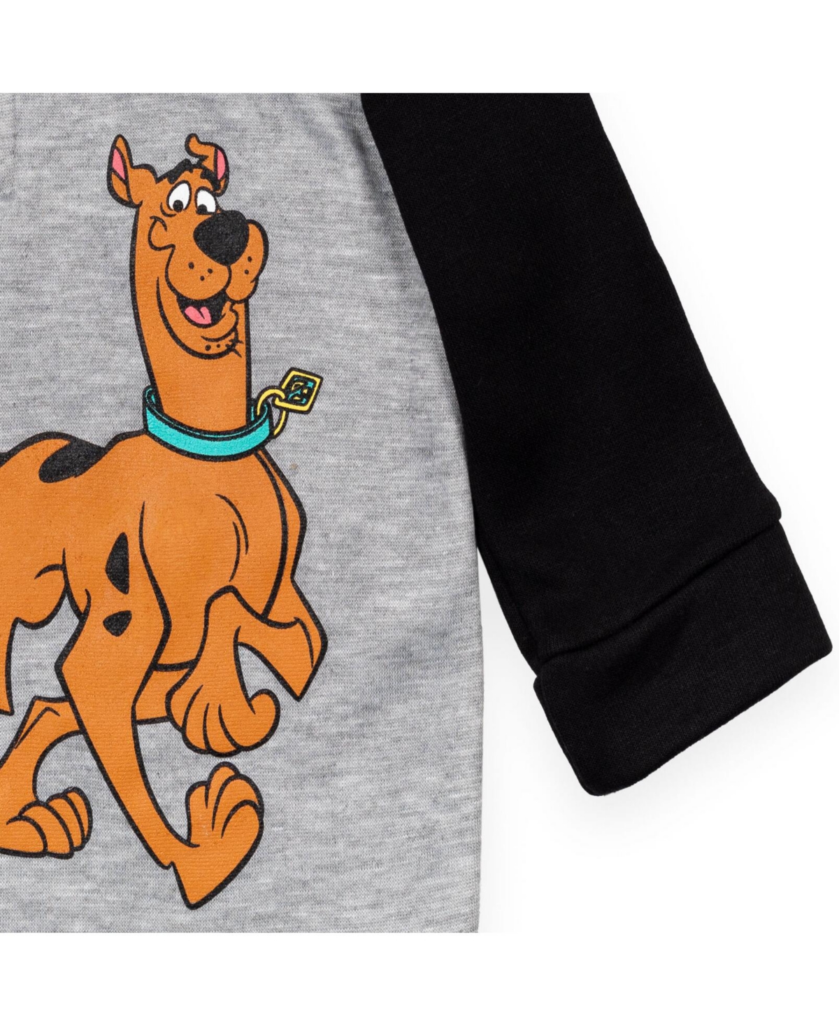 Scooby-Doo Boys Scooby Doo Shaggy Fleece Half Zip Hoodie to -/ black