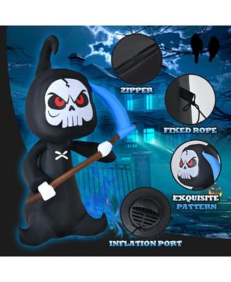 6 Feet Halloween Inflatable Decorations with Built-in LED Lights