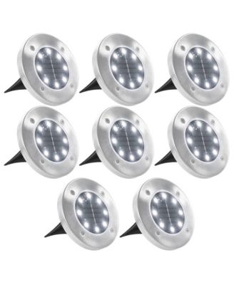 Solar Ground Lights 8 pcs LED Lights White