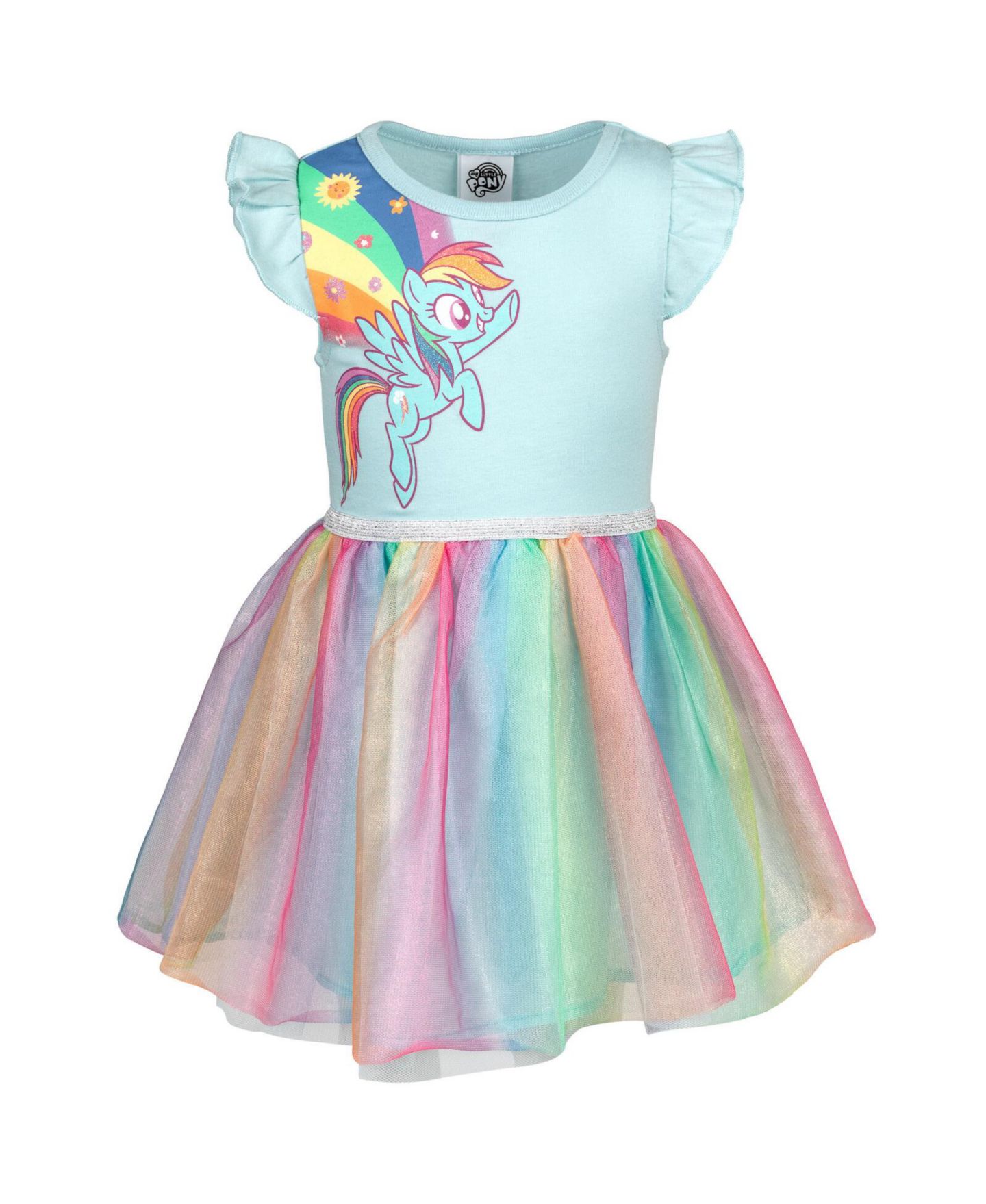 Детское платье My Little Pony Pinkie Pie Rainbow Dash Girls Dress Toddler to — фото 1