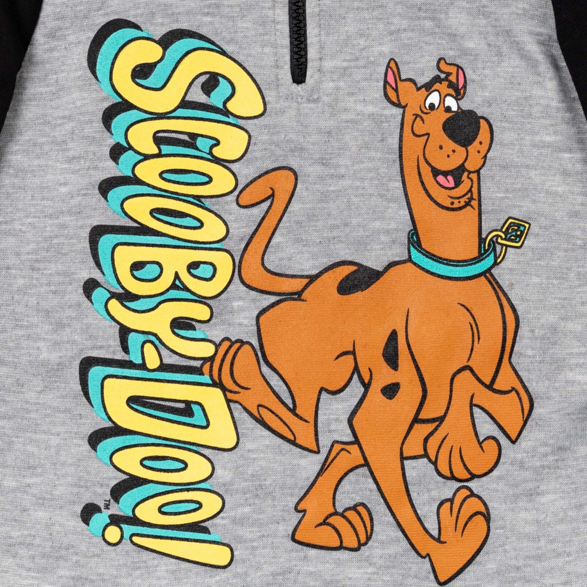 Scooby-Doo Toddler Boys Scooby Doo Shaggy Fleece Half Zip Hoodie to -/ black