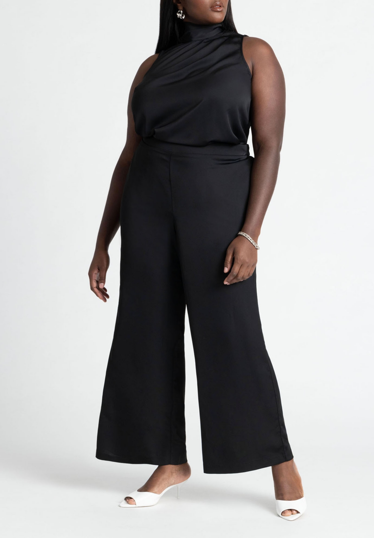 Eloquii Plus Size Neck Scarf Tunic