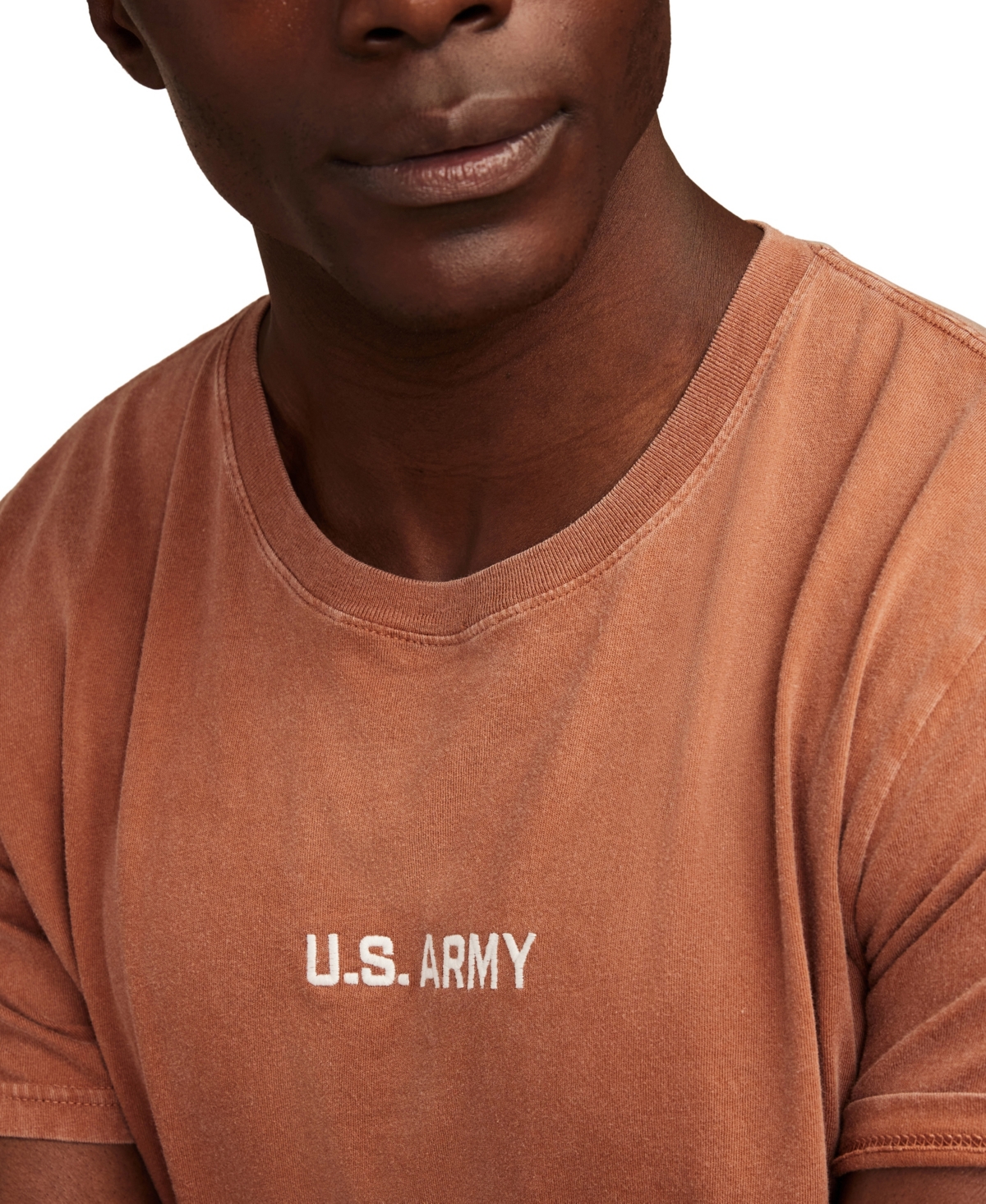 Lucky Brand Men's Small Army Logo with Large Back Hit T-Shirt