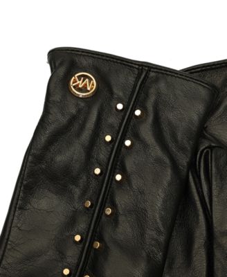 MICHAEL Women's Astor Studded Leather Tech Gloves