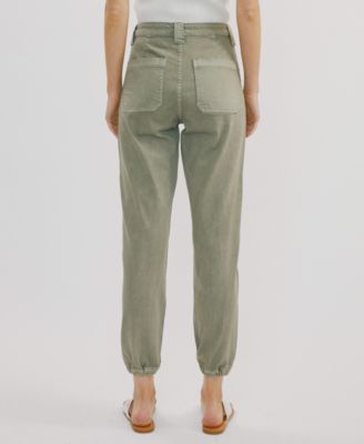 Women's High Rise Denim Jogger Pants