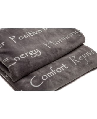 Premium Healing Warm Hugs Microfiber & Sherpa Gift Blanket, Twin