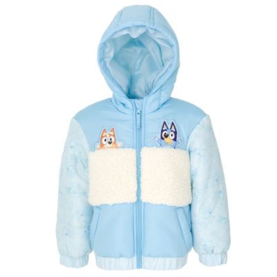 Bluey Girls Zip Up Puffer Jacket to 2T 7 8 Macy s