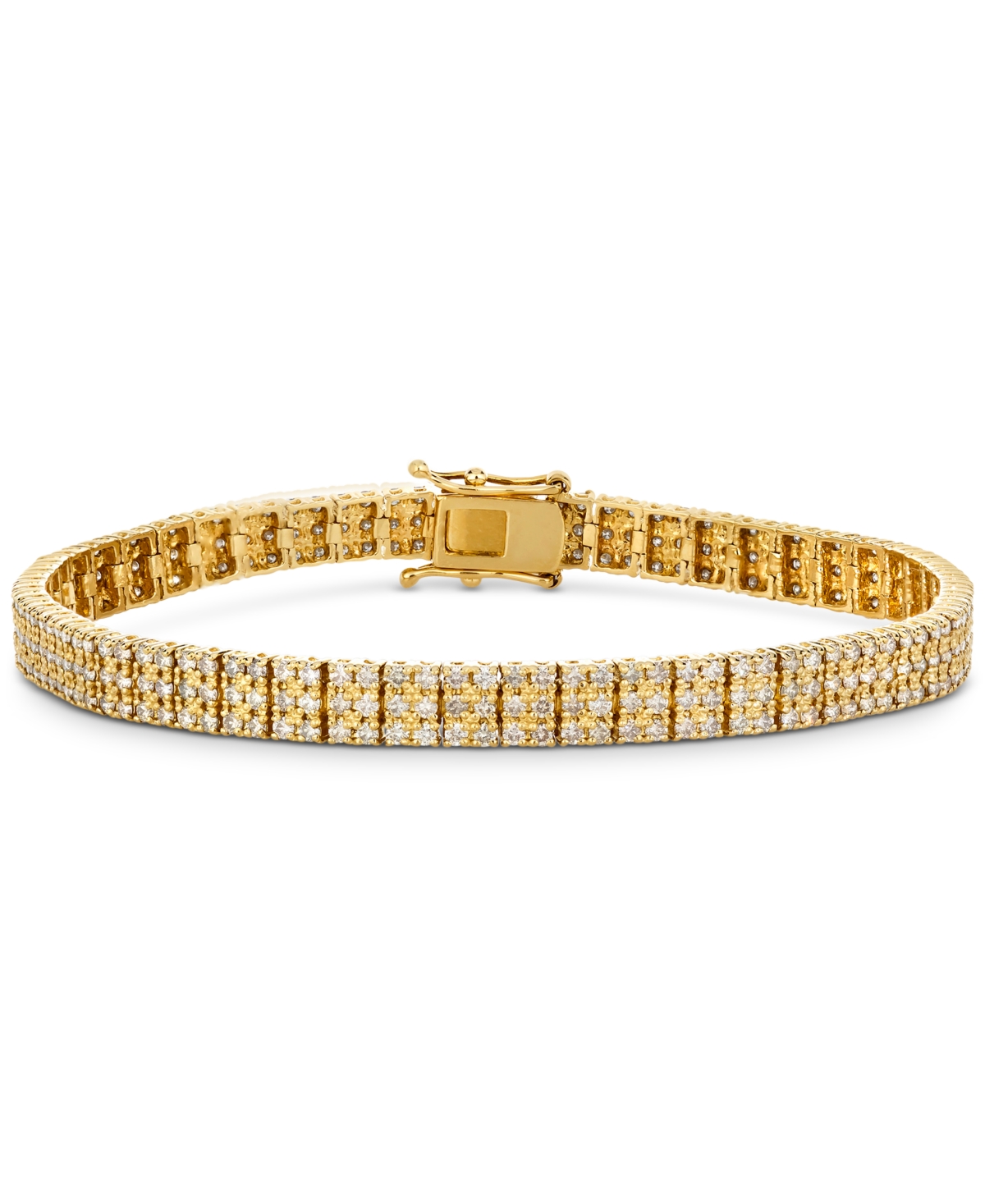 Nude Diamond Pave Link Bracelet (3-1/5 ct. t.w.) in 14k Gold - Yellow Gold