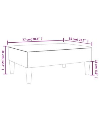 Footstool Blue 30.3"x21.7"x12.2" Velvet